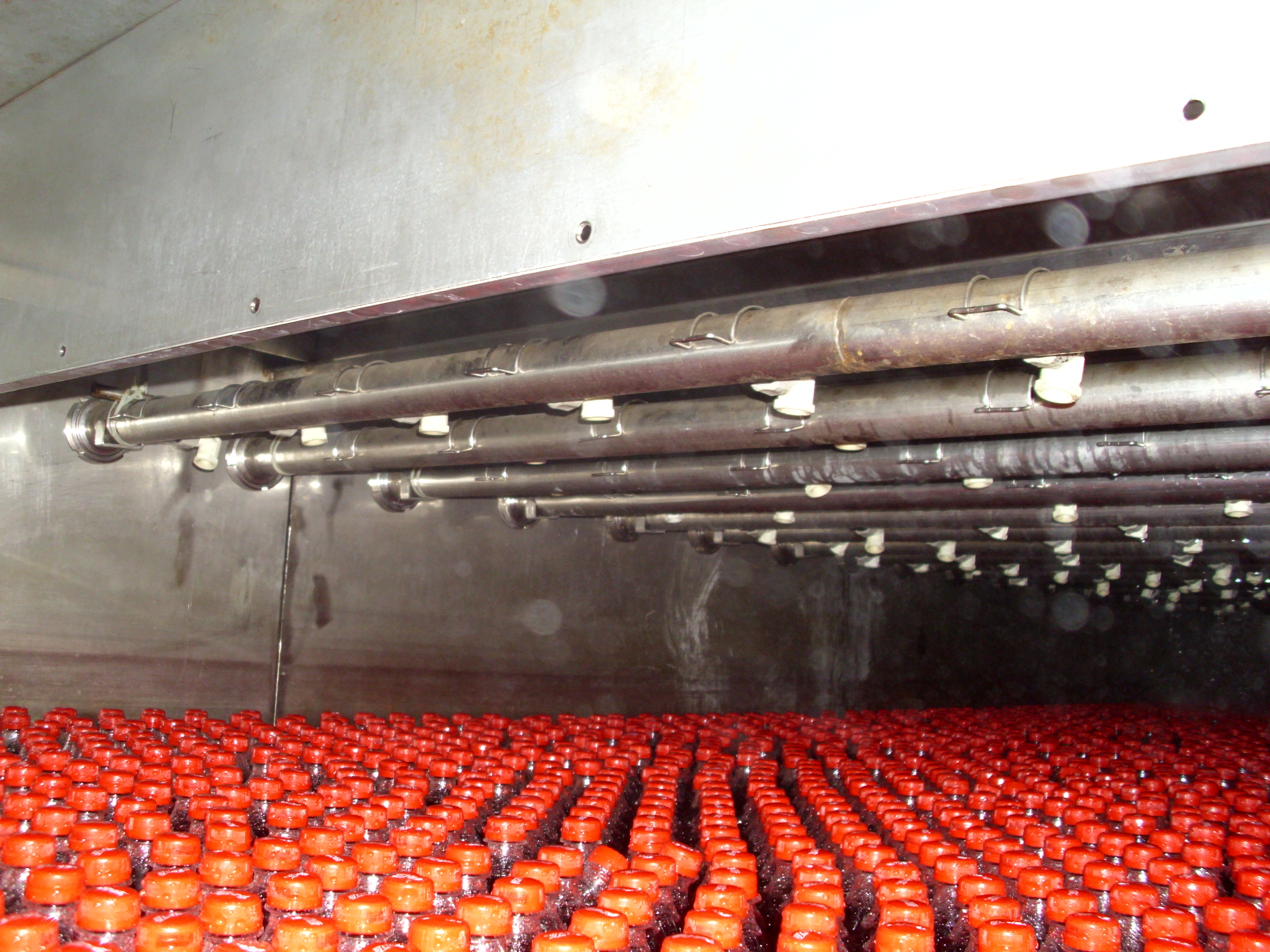 spraying and cooling tunnel